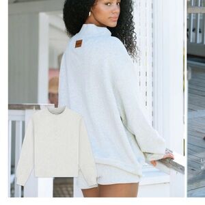 PARKE heritage mockneck in classic gray L/XL. New/Never worn